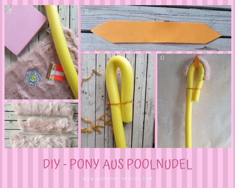 DIY - Pony aus Poolnudel für My little Pony Party