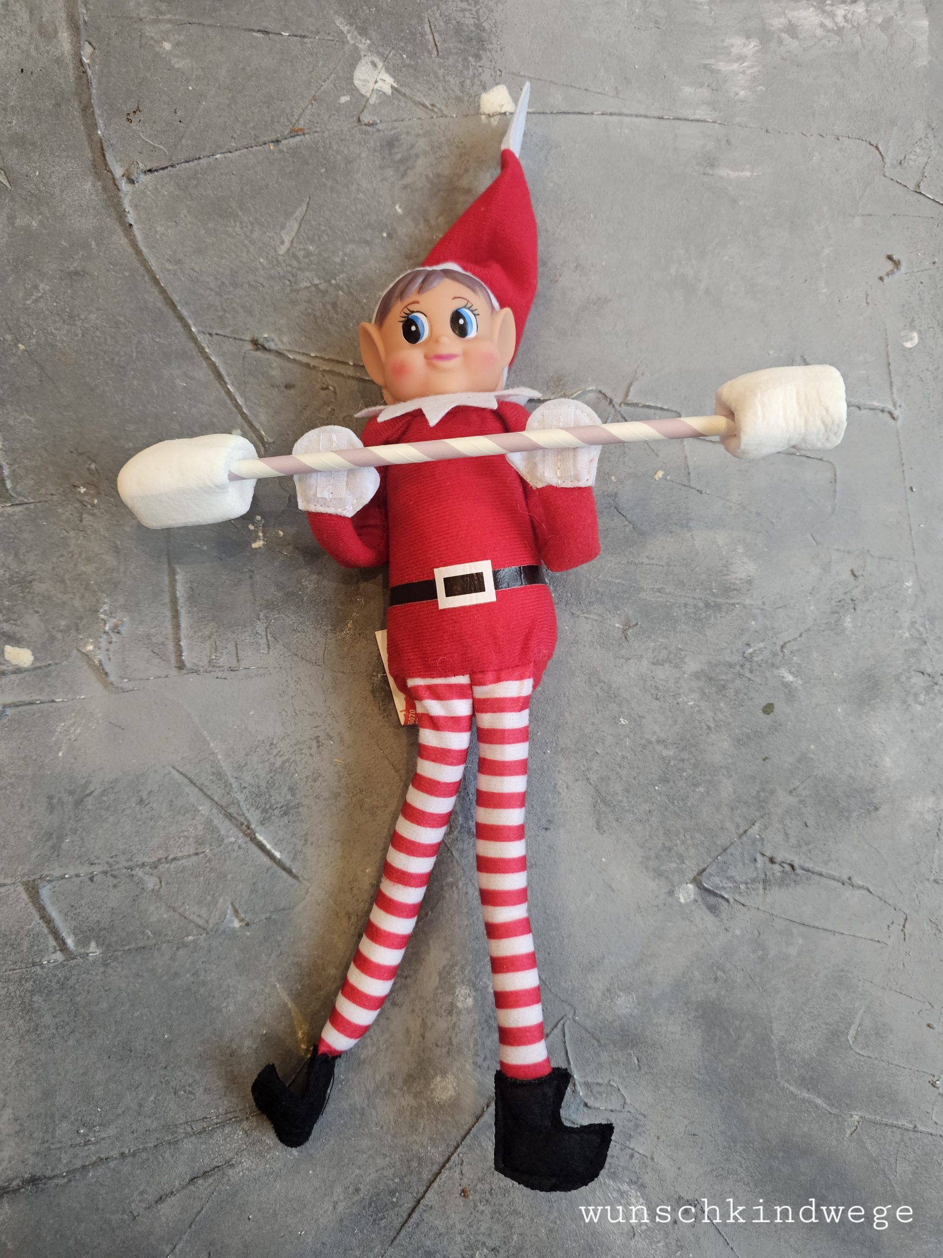 Elf on the Shelf Marshmallow Gewichteheben