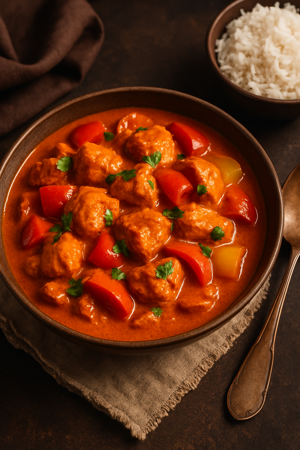 Chicken Tikka Masala Rezept mit vegetarischer Variante